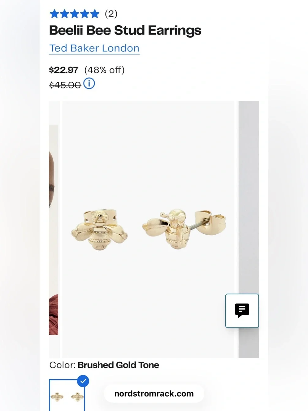 Beelii Bee Stud Earrings Ted Baker London